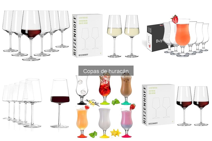 Mejores copas de huracán para cócteles tropicales