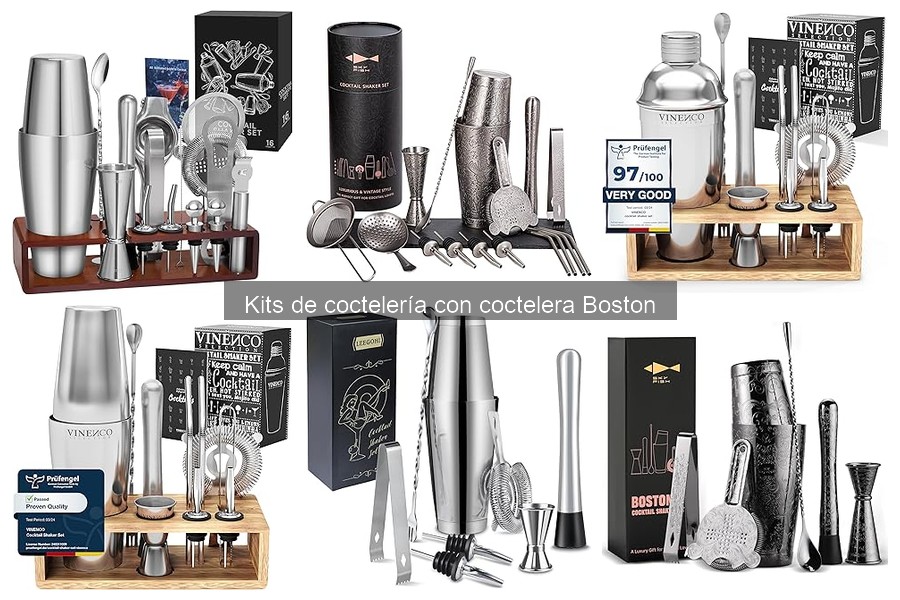 Mejores kits de coctelería con coctelera Boston en 2023