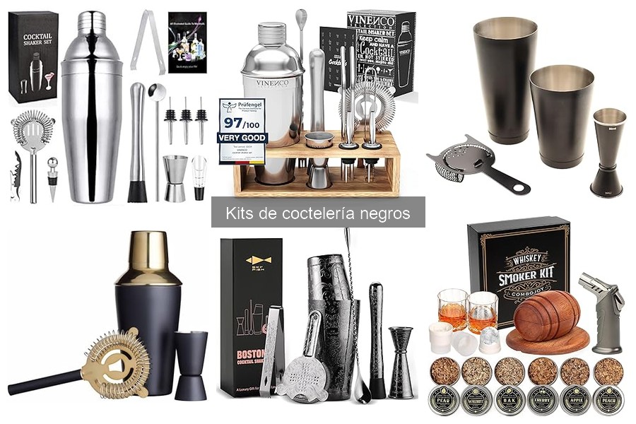 Mejores kits de coctelería negros para principiantes