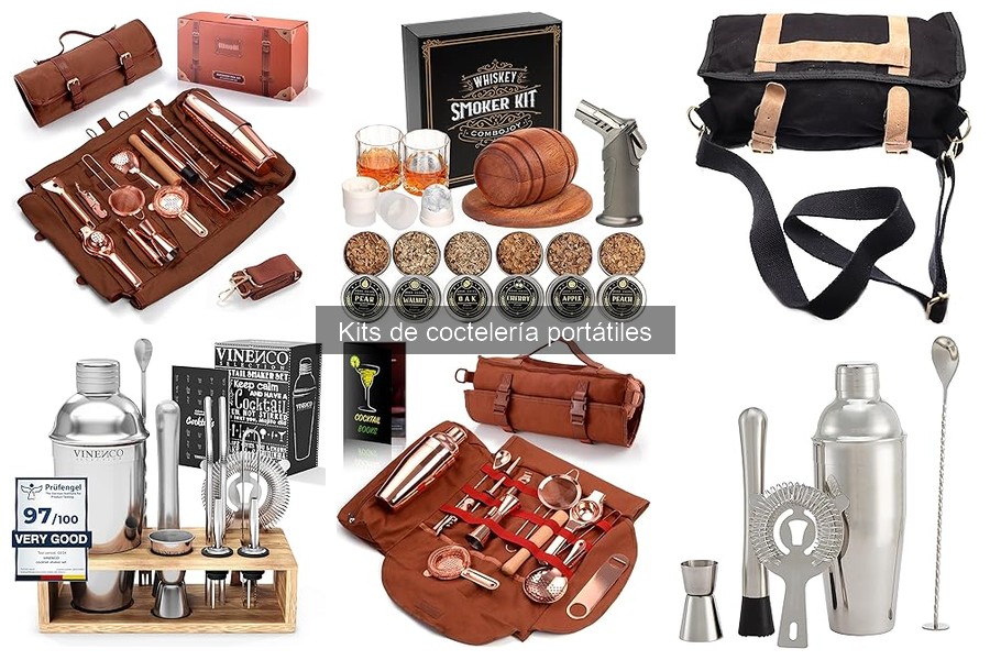 Mejores kits de coctelería portátil para principiantes