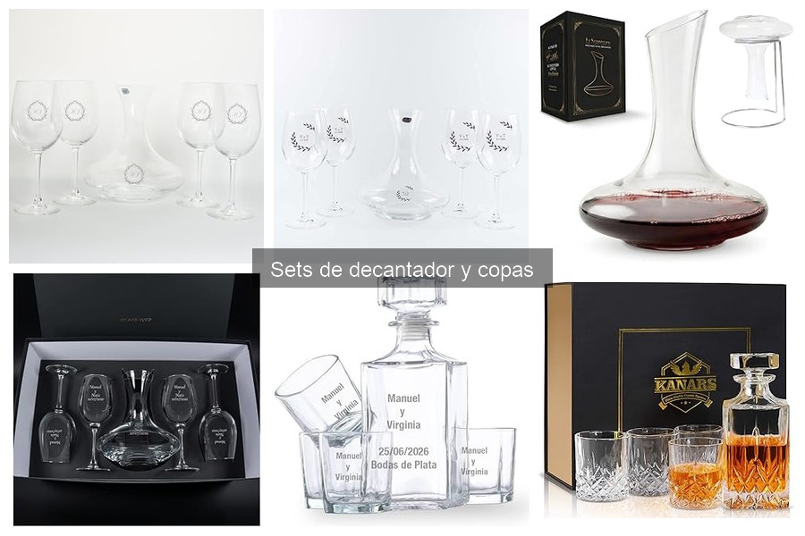 Mejores lugares para comprar sets de decantador y copas