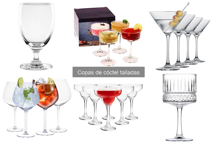 Mejores marcas de copas de cóctel talladas para disfrutar en casa