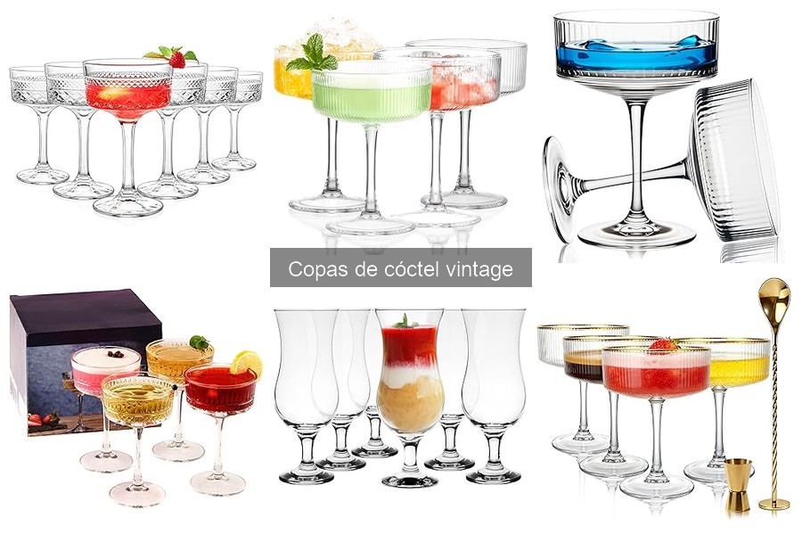 Mejores marcas de copas de cóctel vintage para tu bar en casa
