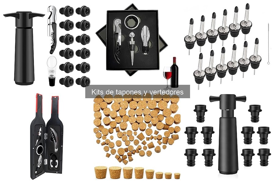 Mejores materiales para tapones y vertedores de vino