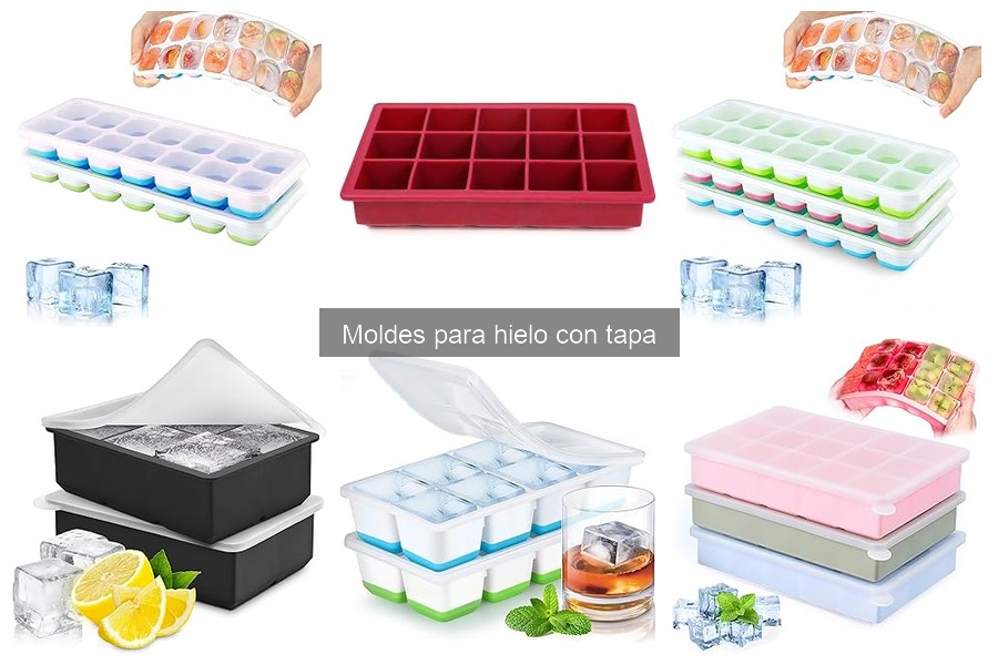 Mejores moldes para hielo con tapa para cócteles 2023