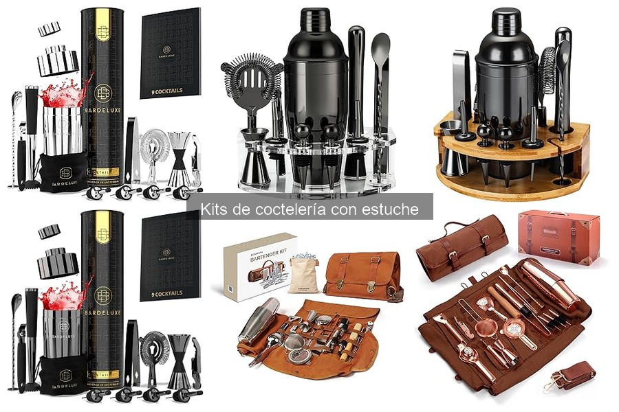 Mejores ofertas y precios de kits de coctelería con estuche