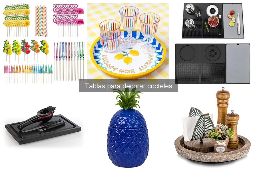 Mejores tablas para cócteles: opiniones de expertos