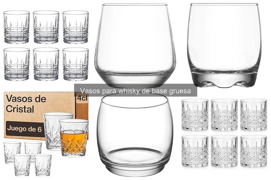 Mejores tiendas para comprar vasos de whisky de base gruesa