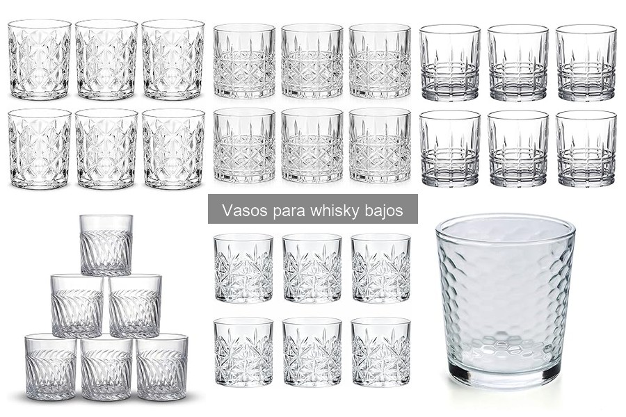 Mejores vasos bajos para regalar a amantes del whisky