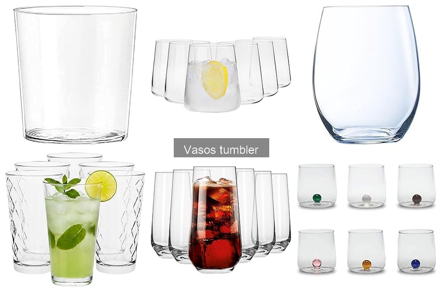 Mejores vasos tumbler para cocktails en casa