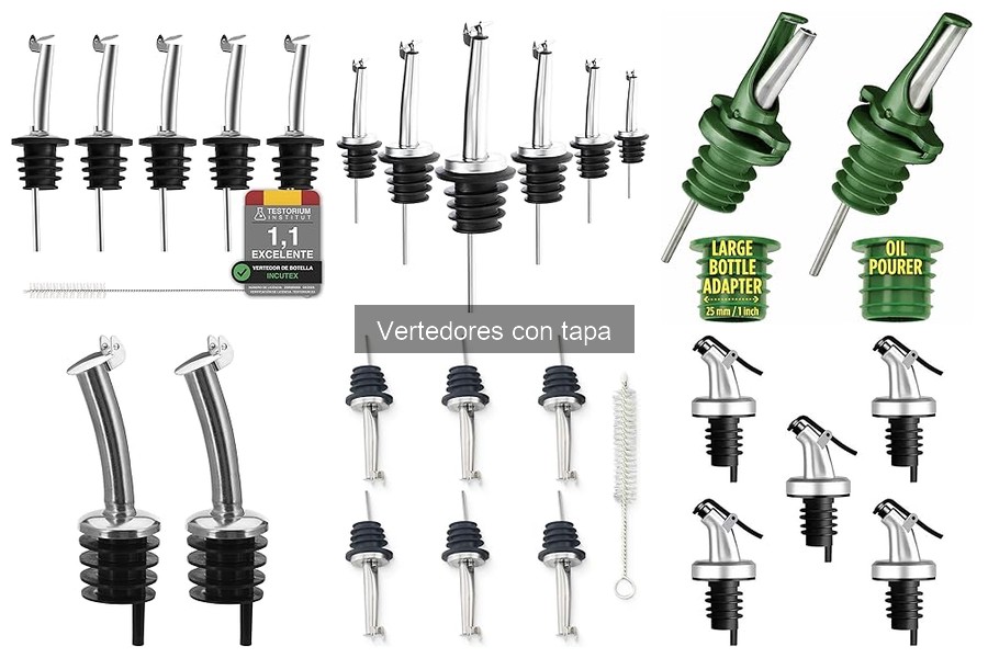 Mejores vertedores con tapa para cócteles: comparativa 2023