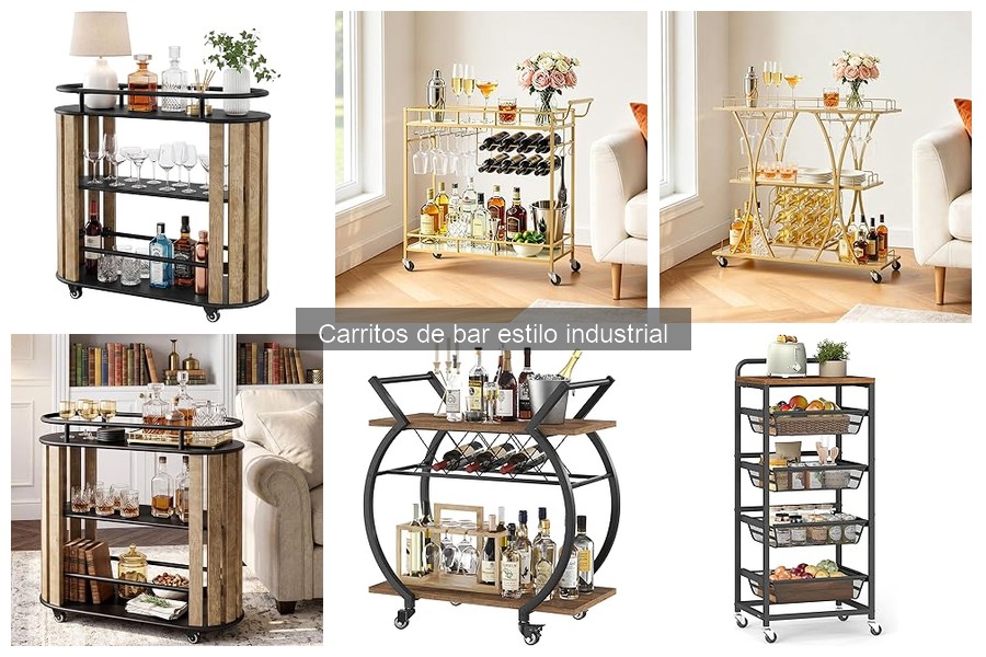 Monta tu carrito de bar estilo industrial fácilmente
