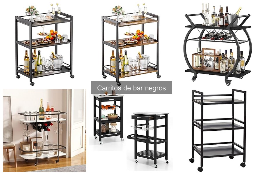 Opiniones de carritos de bar negros: Guía de reseñas