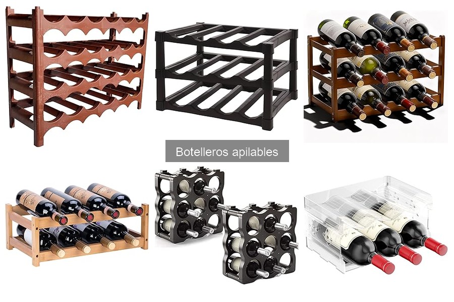 Opiniones sobre botelleros apilables más populares