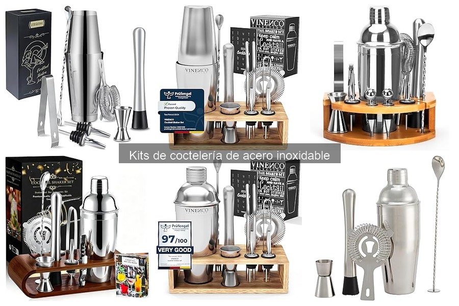 Opiniones sobre Kits de Coctelería de Acero Inoxidable