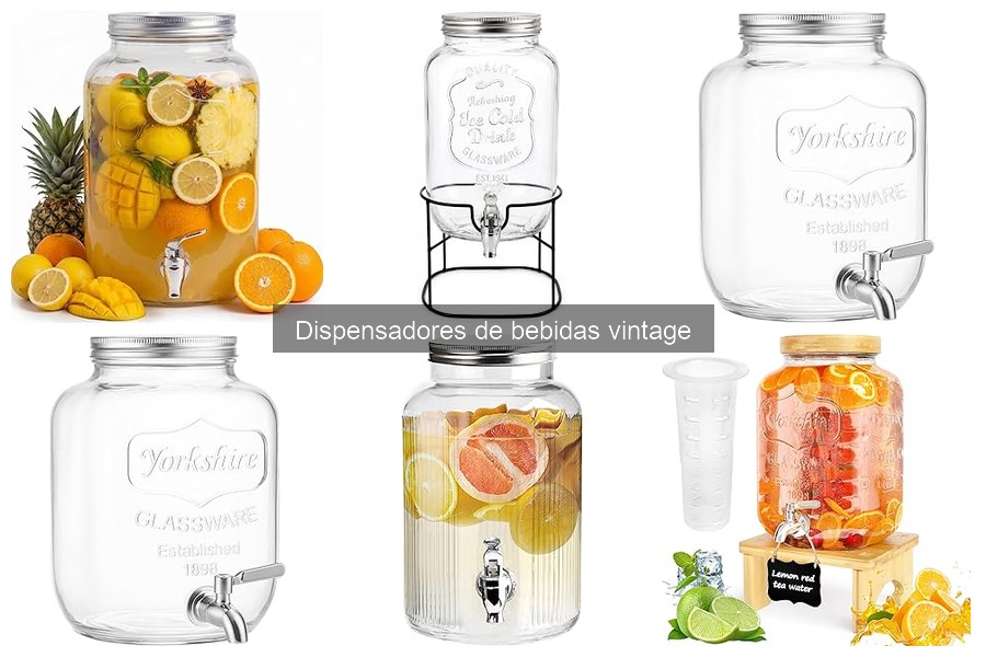 Personaliza tu dispensador de bebidas vintage con estilo