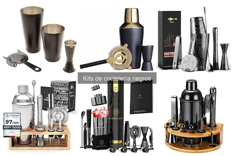 Personaliza tu Kit de Coctelería Negro a tu Estilo