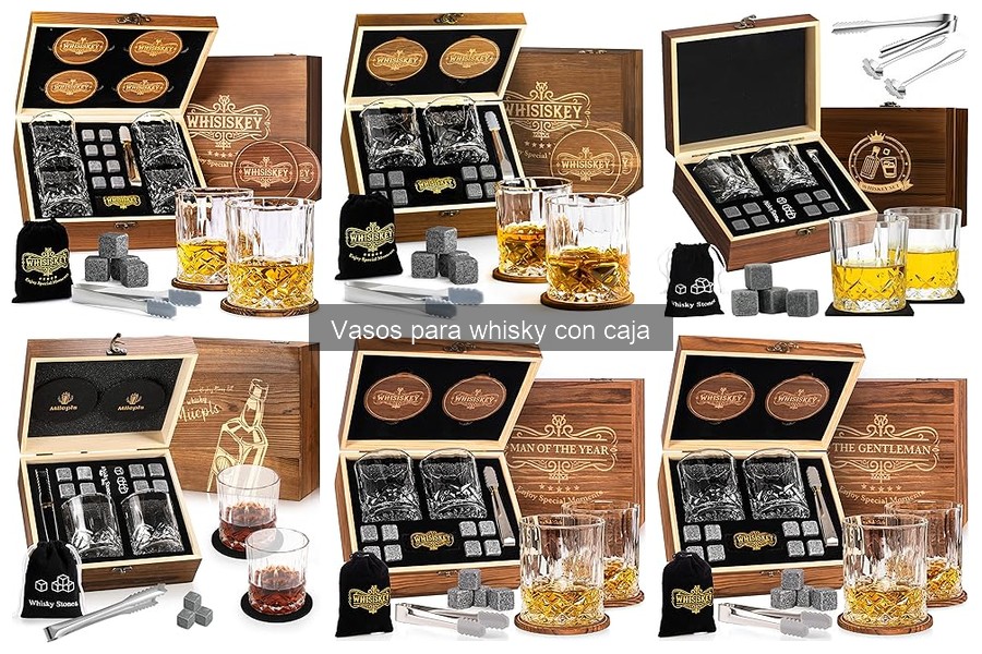 Personaliza tus vasos para whisky con caja: ¡Ideas creativas!