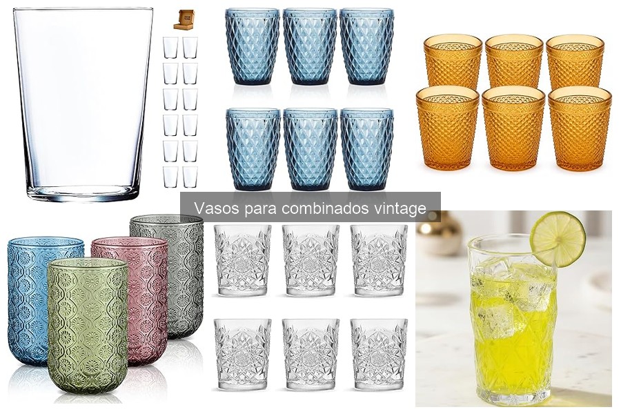 Personaliza tus vasos vintage para cócteles con estilo