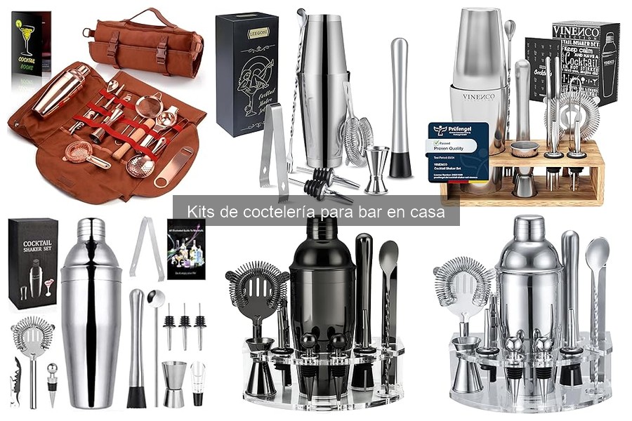 Precio promedio de kits de coctelería para bar en casa