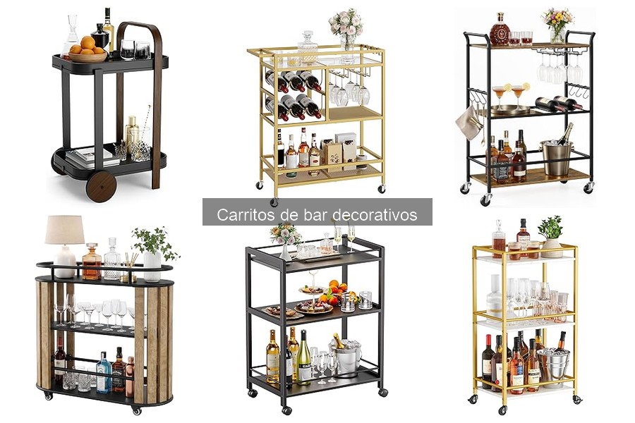 Precios de carritos de bar decorativos y dónde comprarlos