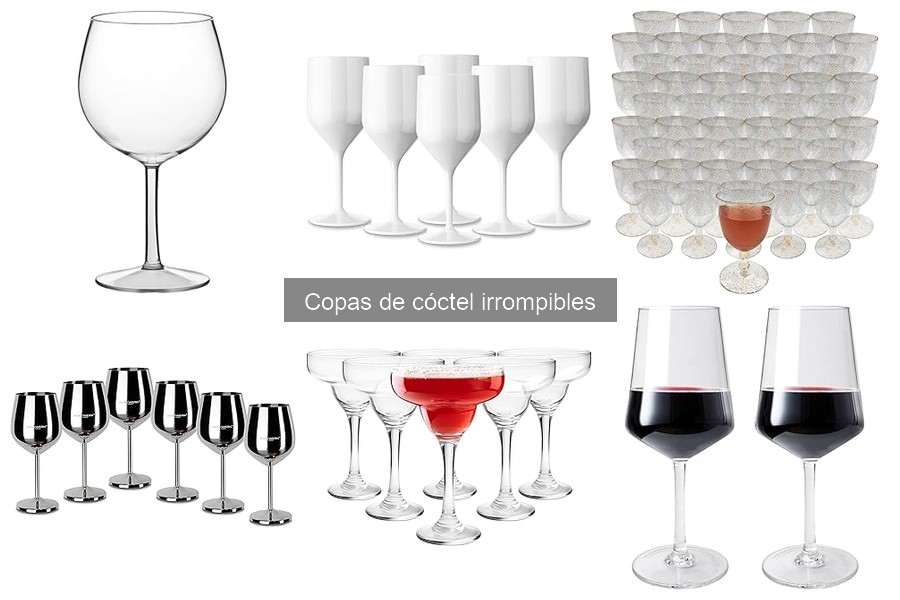 Problemas comunes al usar copas de cóctel irrompibles