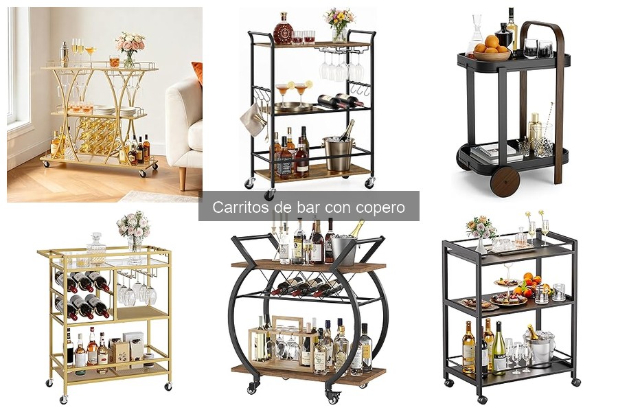 ¿Qué es un carrito de bar con copero? Definición y Usos