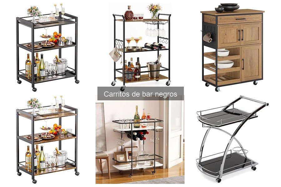 ¿Qué es un carrito de bar negro? Características y Función