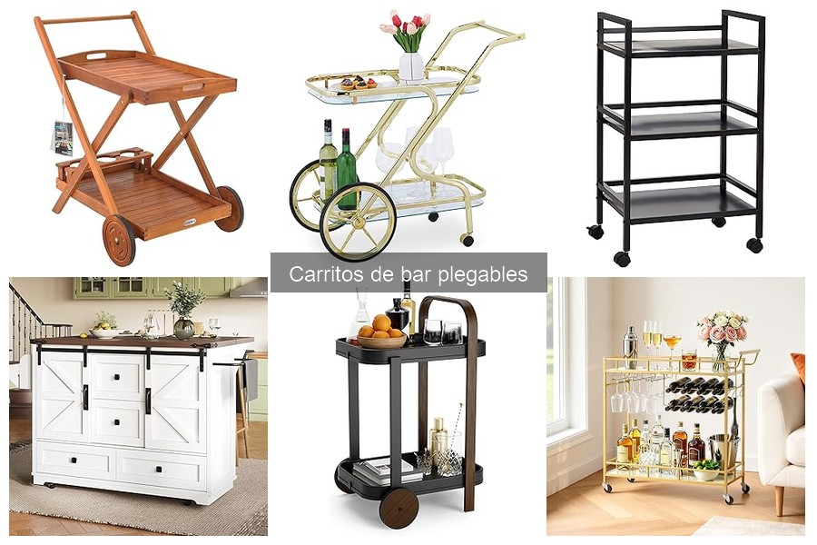 ¿Qué es un carrito de bar plegable? Características y ventajas