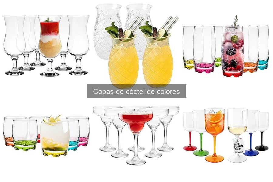 ¿Qué son las Copas de Cóctel de Colores? Historia y Usos