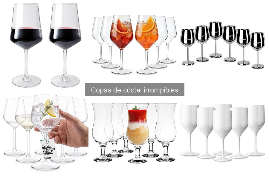 ¿Qué son las copas de cóctel irrompibles? Guía completa