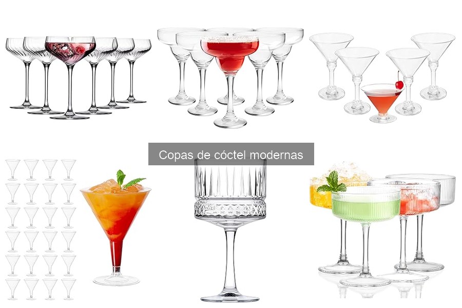 ¿Qué son las copas de cóctel modernas? Características y más