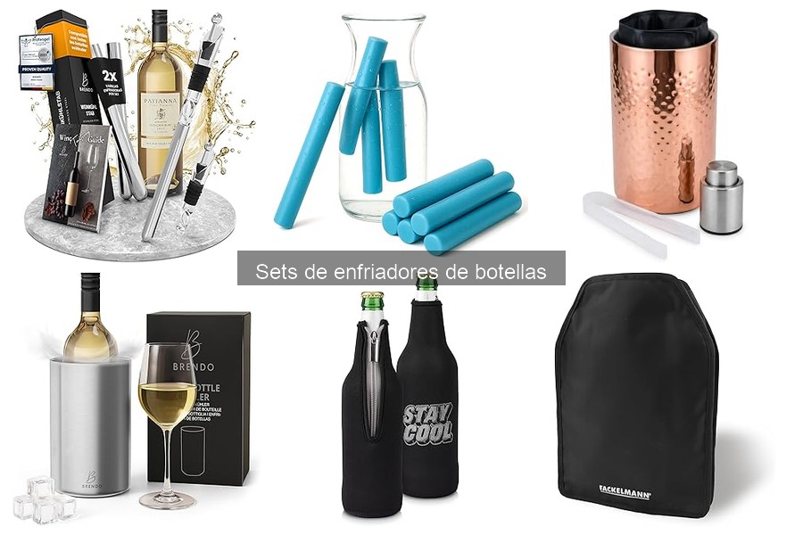 ¿Qué son los sets de enfriadores de botellas en coctelería?