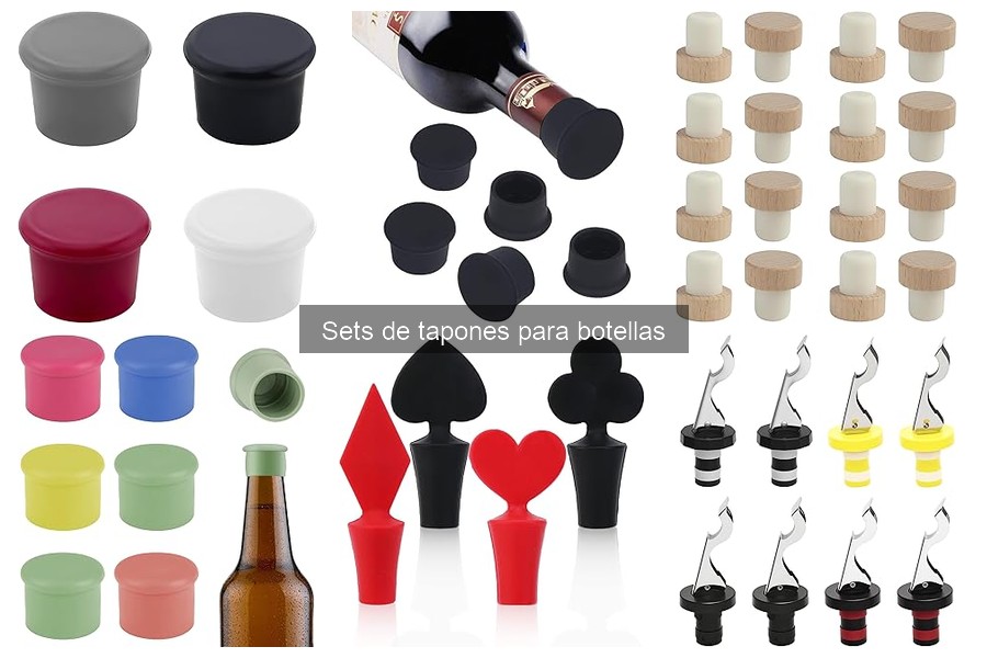¿Qué son los sets de tapones para botellas en coctelería?