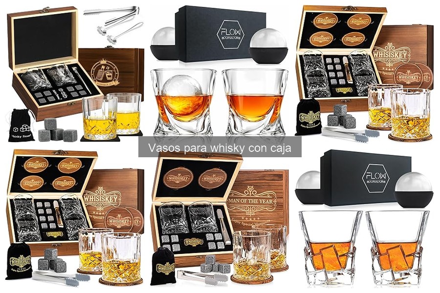 ¿Qué son los vasos para whisky con caja? Descubre sus características