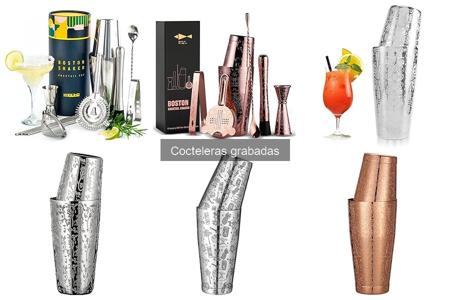 Recetas de Cócteles Fáciles con Cocteleras Grabadas
