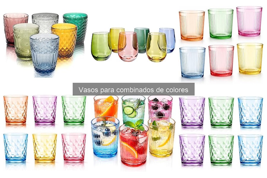 Recetas de Cócteles que Brillan en Vasos de Colores