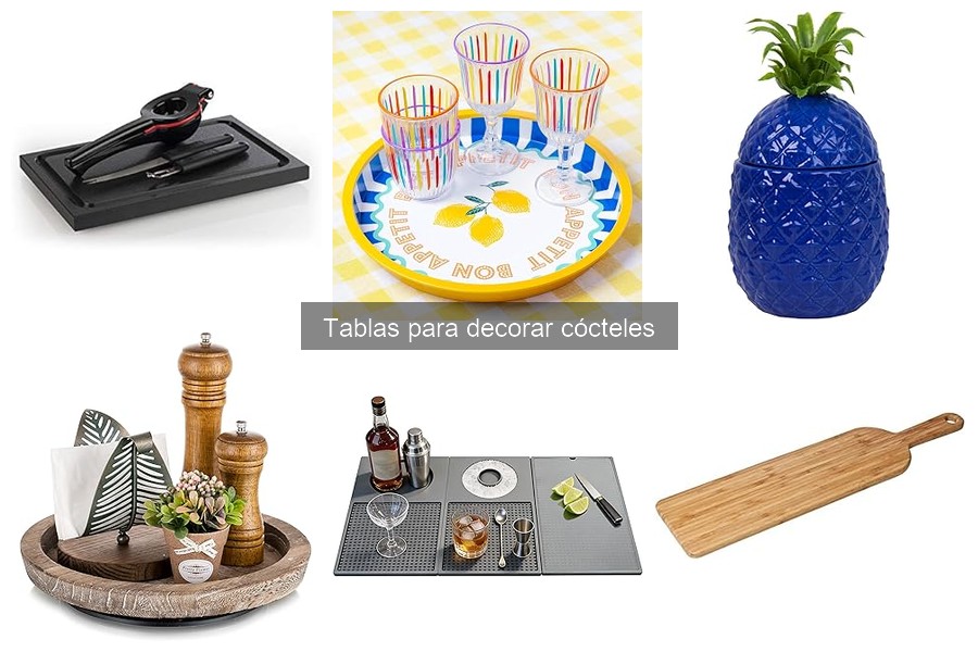 Tablas para Decorar Cócteles: Mejora Tu Experiencia en Casa