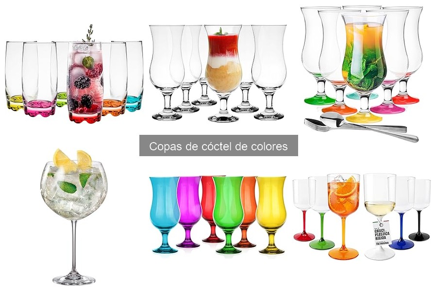 Tendencias en Copas de Cóctel de Colores para 2023