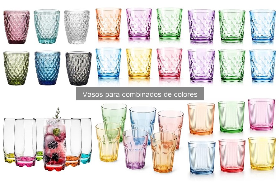 Tendencias en Vasos para Combinados de Colores 2023