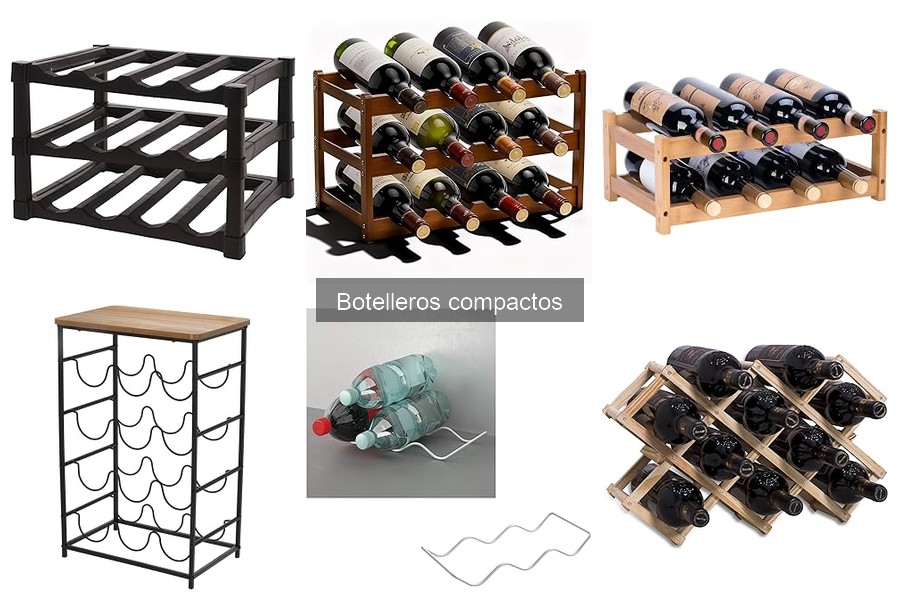 Tipos de botelleros compactos: diseños y funcionalidades