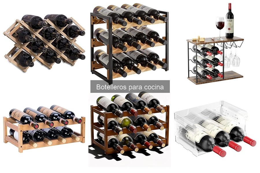 Tipos de botelleros para cocina: guía completa