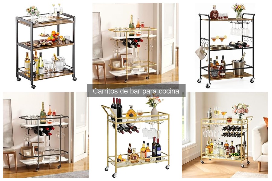 Tipos de carritos de bar para cocina: diseño y características