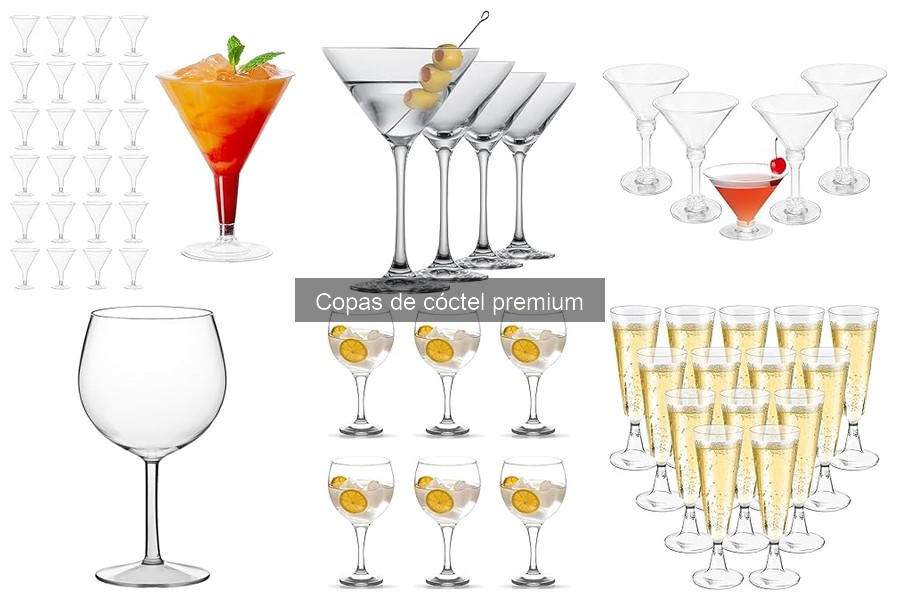 Tipos de copas de cóctel premium: conoce las mejores opciones