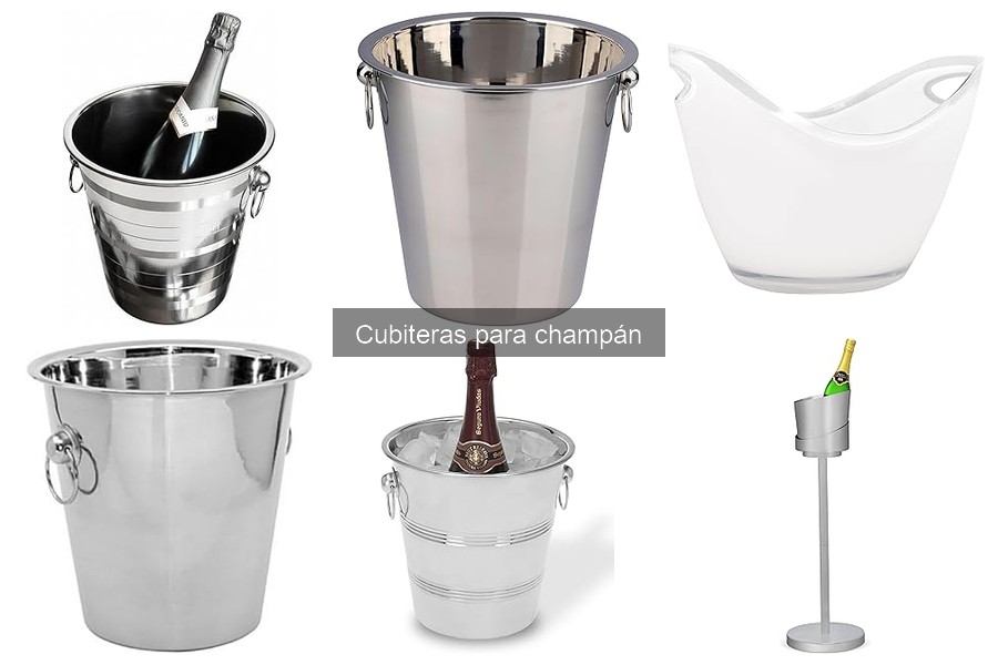 Tipos de cubiteras para champán: ¿cuál elegir?