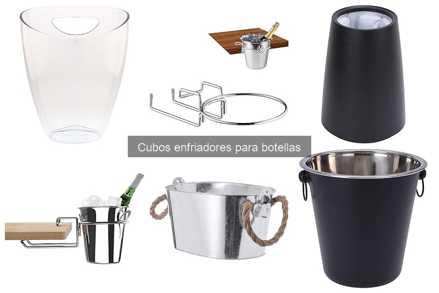 Tipos de cubos enfriadores para botellas: Guía esencial