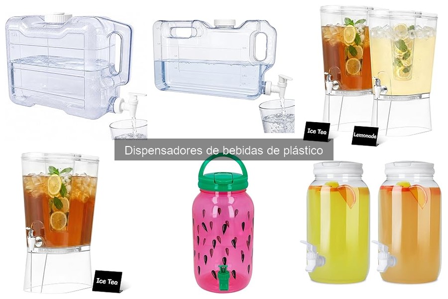 Tipos de dispensadores de bebidas de plástico para tu hogar