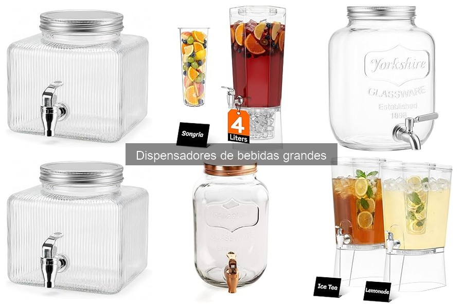 Tipos de dispensadores de bebidas grandes para tu hogar