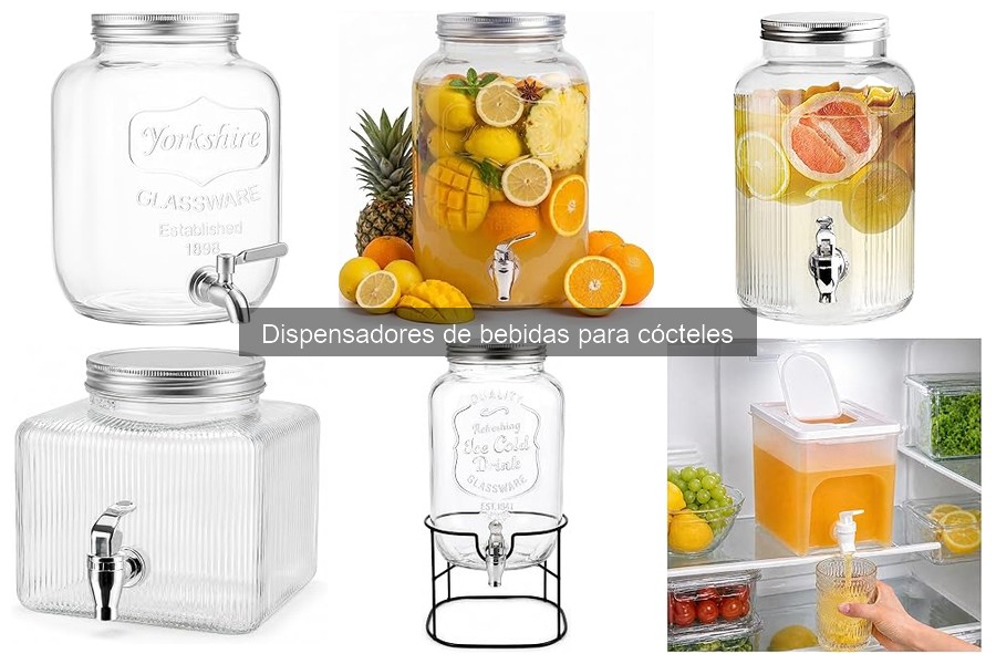 Tipos de dispensadores de bebidas para cócteles