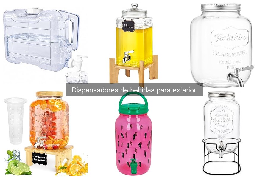 Tipos de dispensadores de bebidas para exterior: guía completa